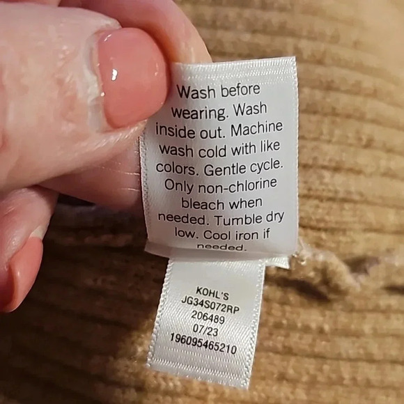 SO Boho Duster Cardigan white/Tan NWT - Picture 6 of 7